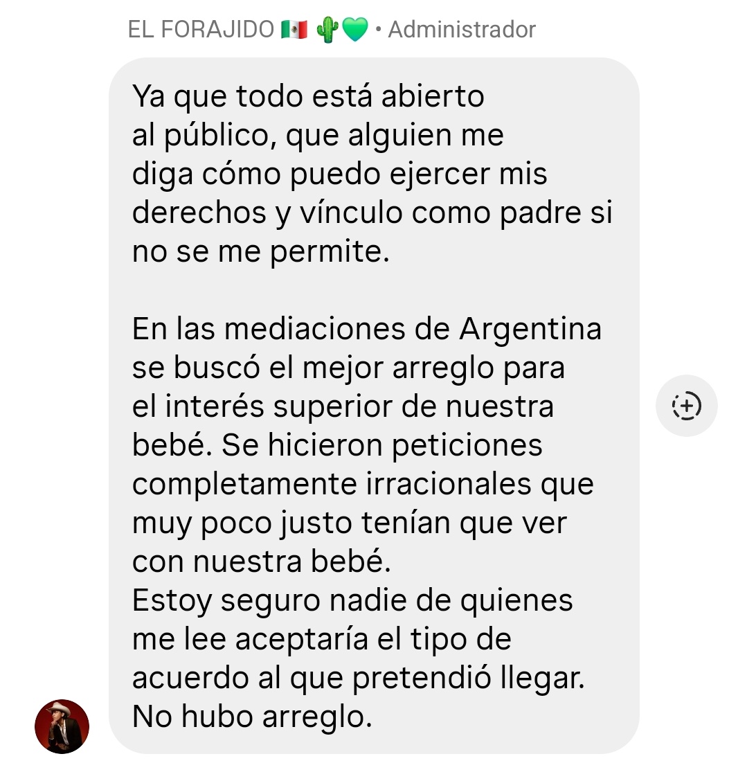 Nuevo mensaje de Christian Nodal.