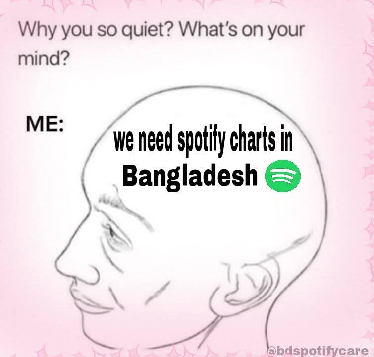 KimYuna141972's tweet photo. 🇧🇩 Spotify has been live in Bangladesh since 2021,
but we still don’t have an Official Spotify Chart. Why?
If other countries have it,
Bangladesh deserves it too.
📢 It’s time to raise our voice.
#BdDeserveSpotifyChart
#WeDemandSpotifyChart
©️ #teamVSTBD https://t.co/Z0rQv5lAA6