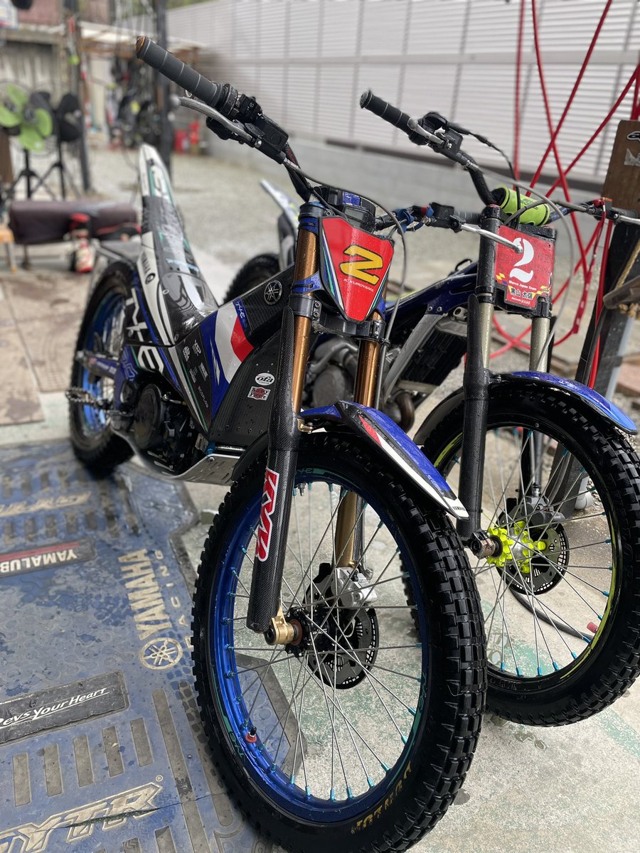 綺麗になりました❗️ 大雨の中のトライアル❗️ まだ、この時期は