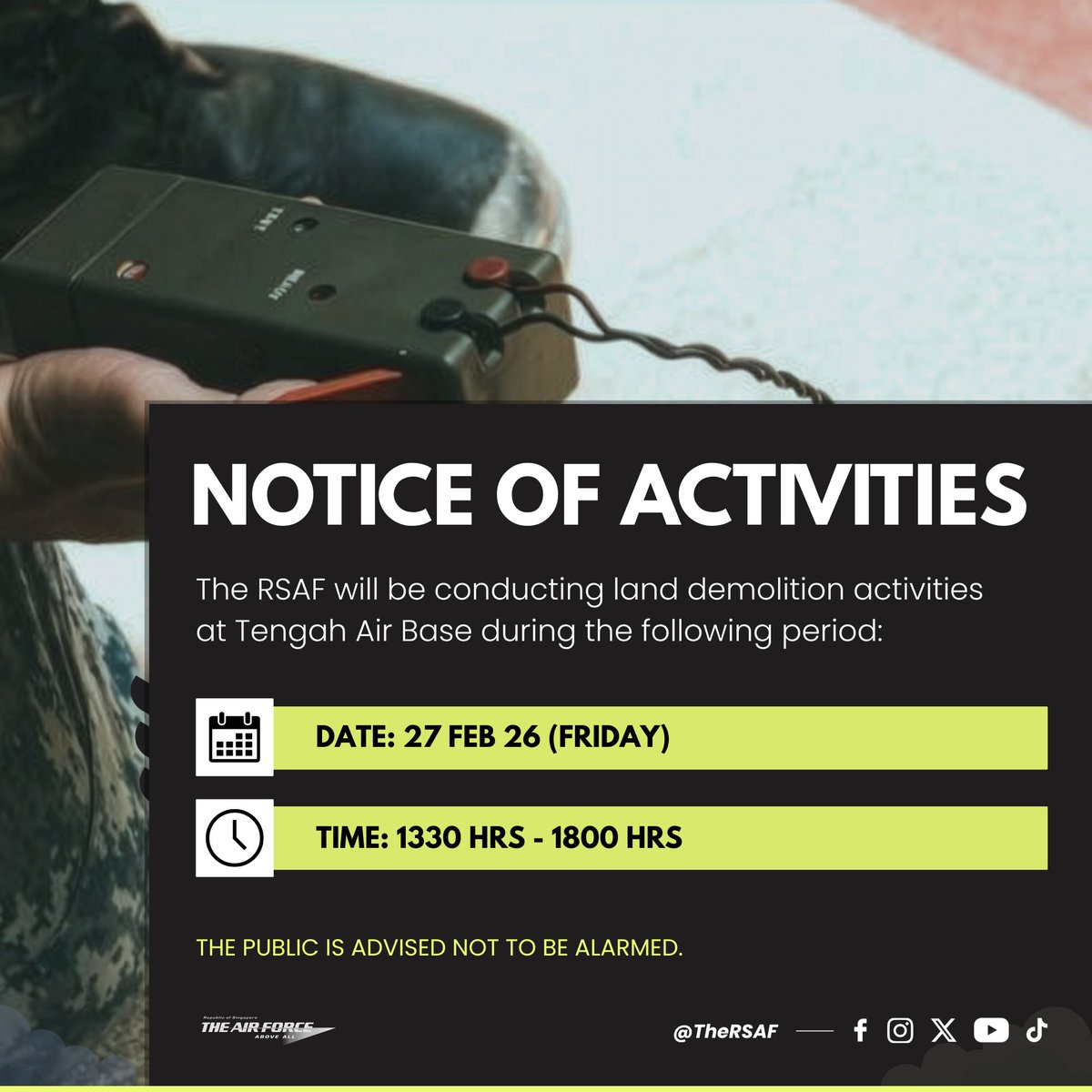 The RSAF tweet media