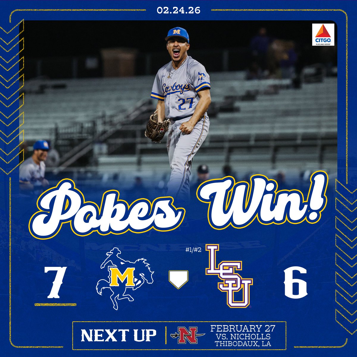 McNeese Baseball tweet media