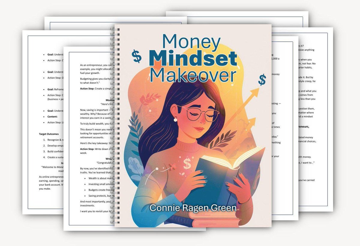 DonnaSLam's tweet image. Change your outdated beliefs about money. "Money Mindset Makeover" by @ConnieGreen helps you do just that! Uncover the hidden money myths, replace them with truth, and use money as a tool to build freedom. Your mindset shapes your money! #FinancialGoals DonnaPresents.com/MoneyMindset