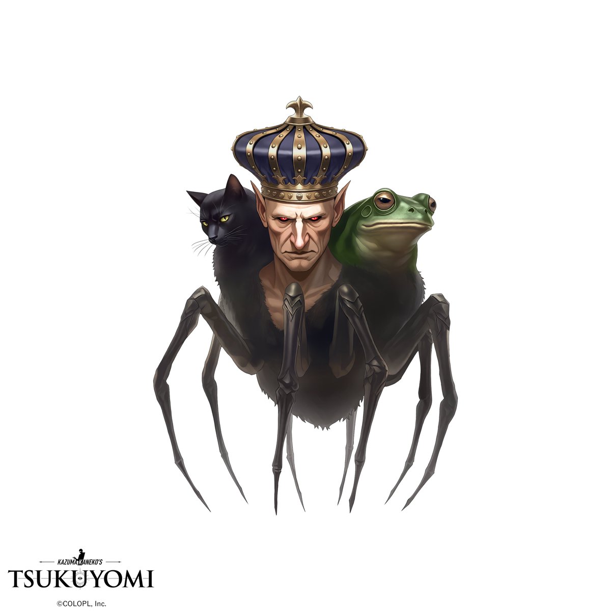 #金子一馬 全面監修ボス神魔紹介👹

＝＝＝＝＝＝＝＝＝＝＝＝＝＝＝＝＝＝＝

バエル

＝＝＝＝＝＝＝＝＝＝＝＝＝＝＝＝＝＝＝

金子一馬の一言
「今までに携わった作品でも描いてきたバエル。
　今回はあえて原点に立ち返ったデザインで表現してみた。」

#ツクヨミ #Kツク