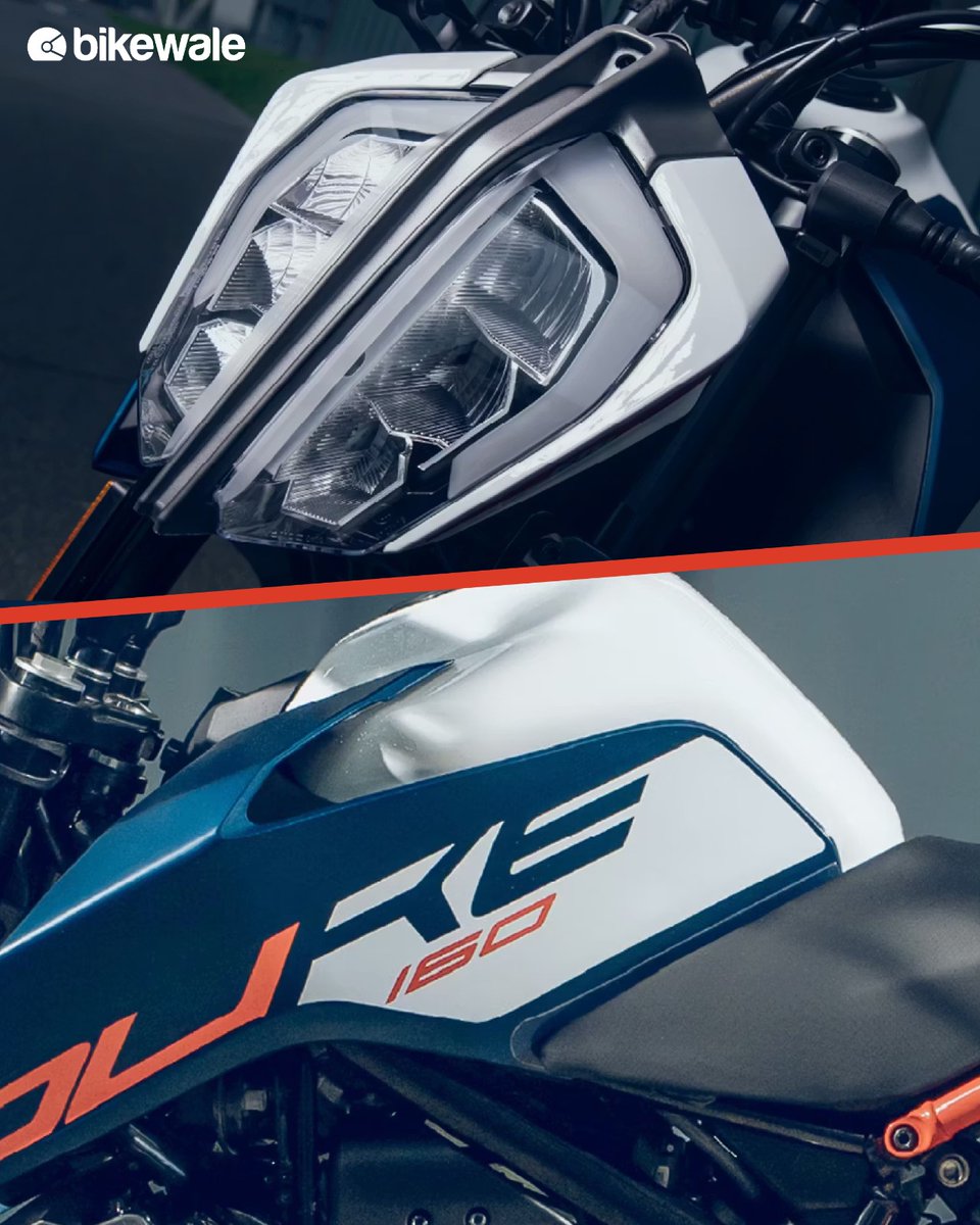 BikeWale's tweet photo. The KTM 160 Duke carries pure streetfighter DNA — sharp styling, punchy performance, and signature KTM aggression in a lightweight package.
To know more download the BikeWale App now: https://t.co/WuK8AOt63f
#ktm #160duke #ktmduke #bwphotos #bikes #motorcycles #bikeupdates https://t.co/hDrLy0X34L