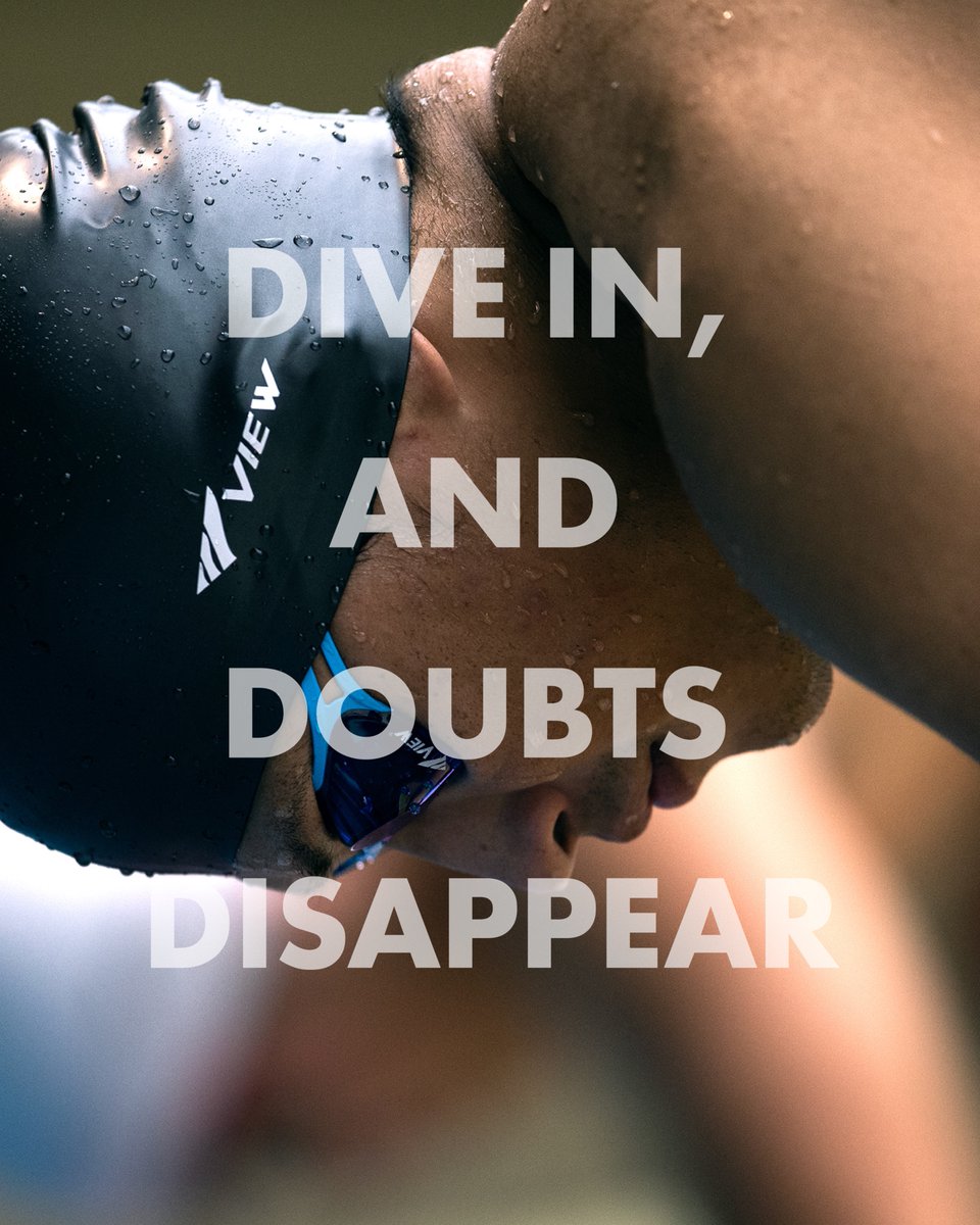 view_swim's tweet photo. ＊＊心に響く スイム語録＊＊

DIVE IN, AND DOUBTS DISAPPEAR.
「飛び込め、迷いは後から消えていく」

＝＝＝＝＝＝＝＝＝＝＝＝＝＝＝＝＝＝

不安は、動く前がいちばん大きくなるけれど
実際に一歩を踏み出した瞬間、
心のスイッチは切り替わります。

#viewゴーグル #日本製 #競泳 #マスターズ https://t.co/hsiCZqxVYy