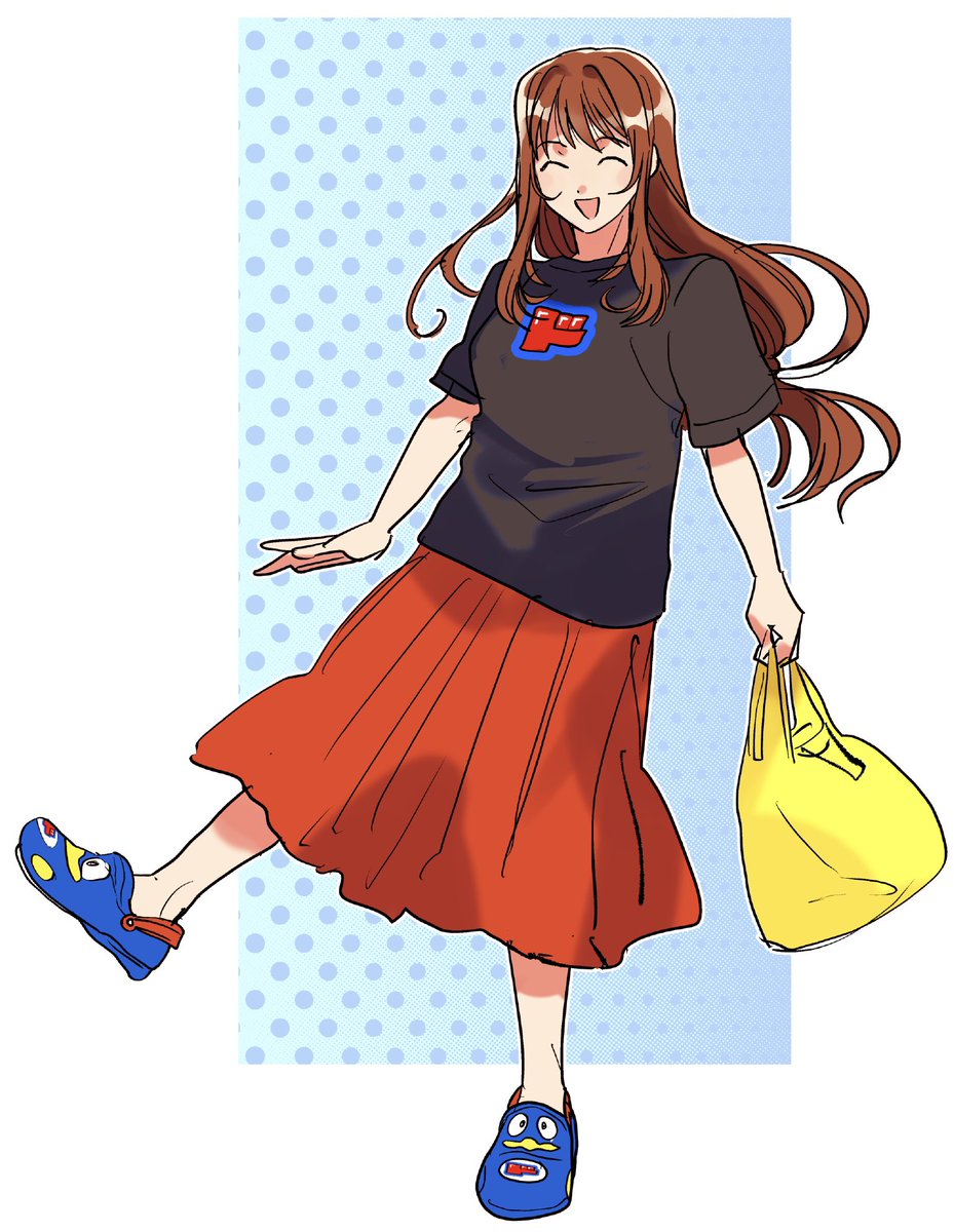 「そうなんです!コクリコにドンキに連れて行かれるんですよ!」|休のイラスト