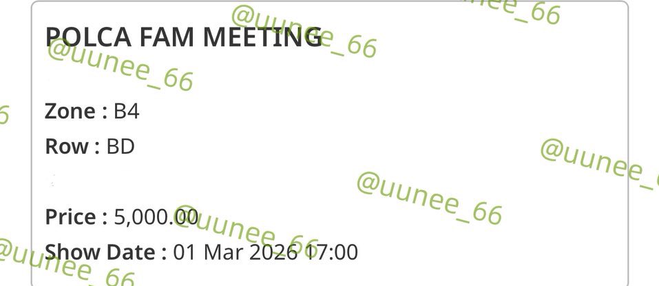 WTS  #PolcaFamMeeting

🐋3.01 5000
（ไม่มี pre-order）no pre-order

Zone B4 -BD5X
สามารถลดราคาได้  

Ftf ได้ สนใจDmนะคะ 
ftf ok 👌  please dm me