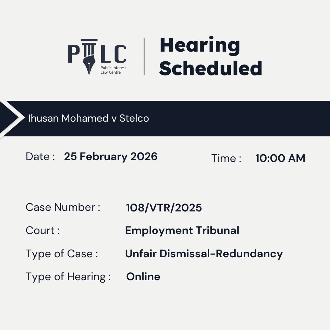 Public Interest Law Centre tweet media