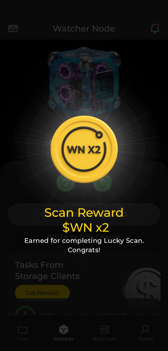 🚀 Big win on DeNet! My Watcher Node has just detected a file ready for extra copies in the DeNet Storage network, earning me some token rewards!

📱💰 Join with my link and start earning: links.denet.app/mobile?referre…

Enter my code: 0x73ca5cb3eff15841ffe656ee2244aceb842b5b4c