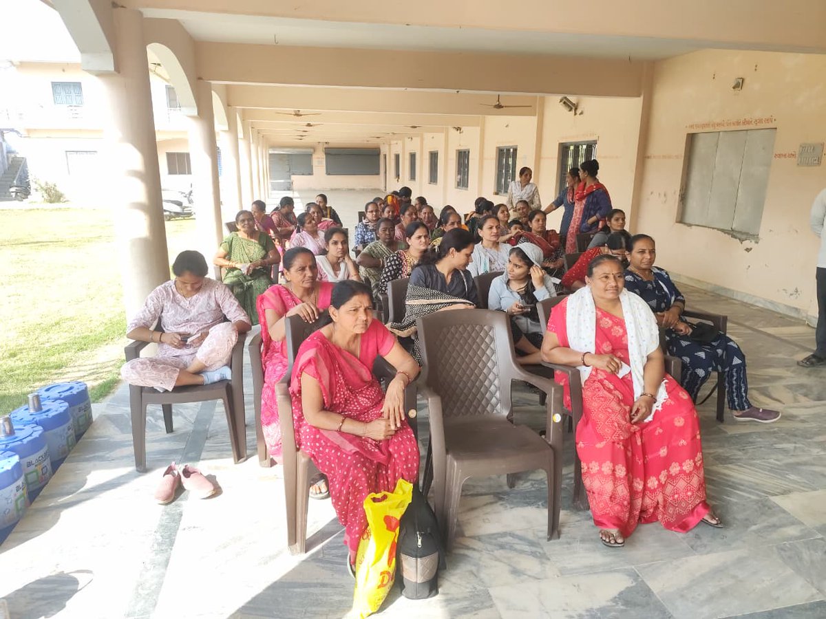 GCRI_1972's tweet photo. Cancer Screening Camp at Kansa, Visnagar on 12-02-26.
👭 102 women attended.
Free Mammography and HPV DNA tests conducted.
#CancerAwareness #CancerScreening #WomensHealth https://t.co/S6iPeOee2W