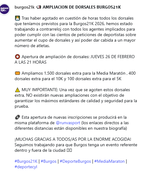 Carreras en Burgos tweet media