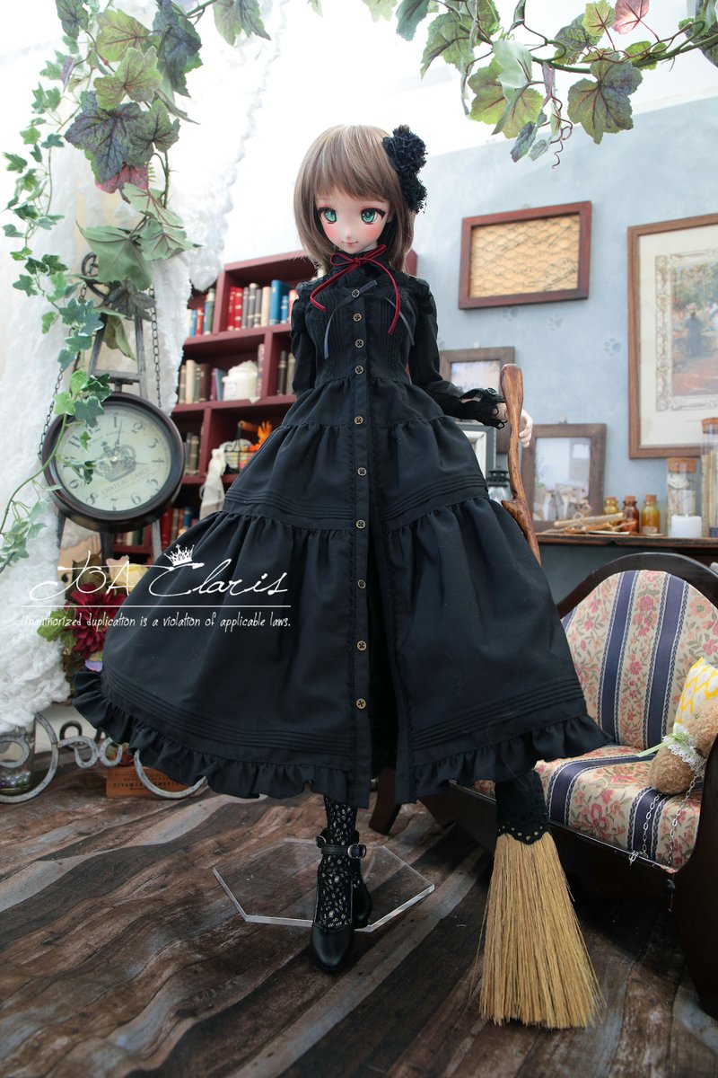 アイドール東京 ピンタックワンピース（黒曜）DDサイズ＆MDDサイズ共に