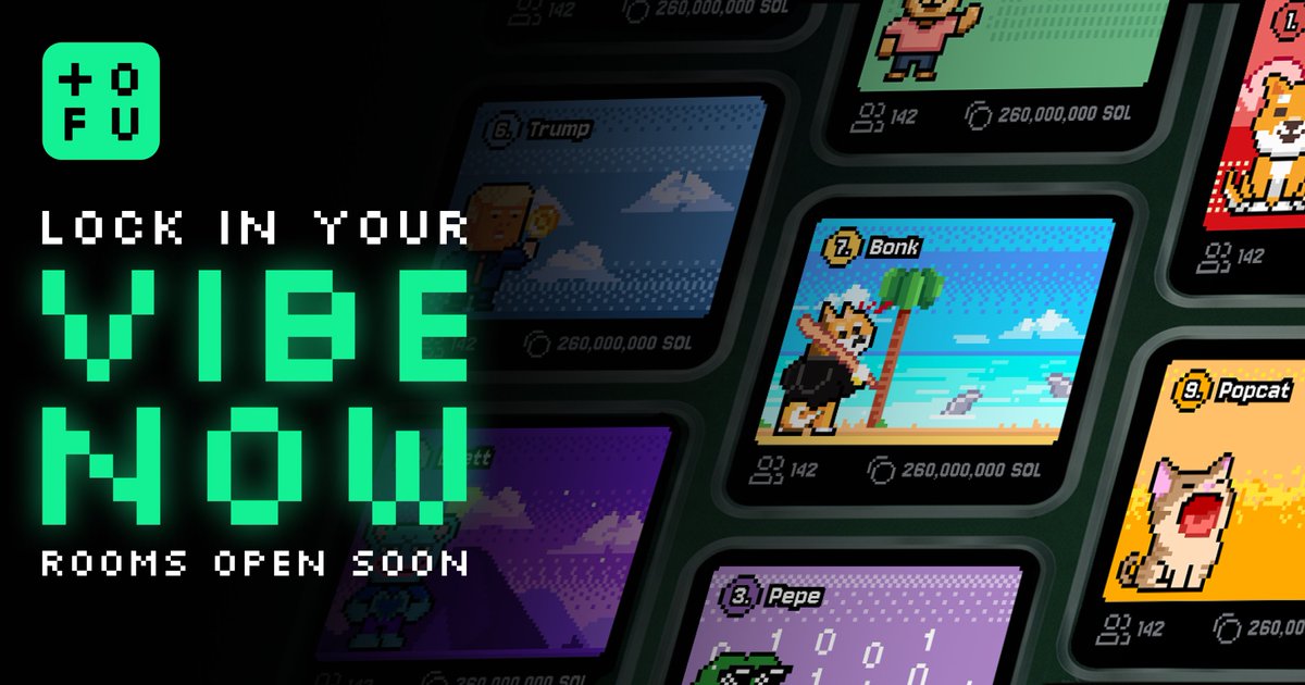 togetherdotfun's tweet image. Lock in your vibe now - rooms open soon

RugPad Royale is loading in the background. When the rooms light up, you’ll want your seat already picked 👀⚡️

#TogetherFun #TOFU #RugPadRoyale