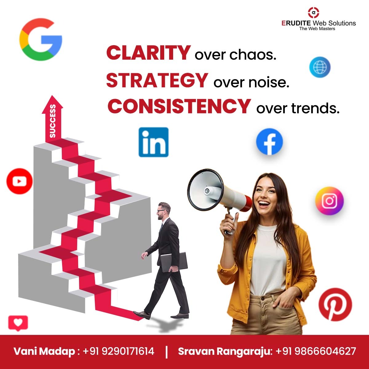 Erudite_web_sol's tweet photo. Clarity builds direction. Strategy drives growth. Consistency delivers results.
In a world full of noise, choose smart digital moves.
Let your brand rise step by step towards real success.
Visit us: https://t.co/CC4K39rO9O
Contact us: +91 92901 71614
#DigitalMarketing https://t.co/DavNpHSUVT