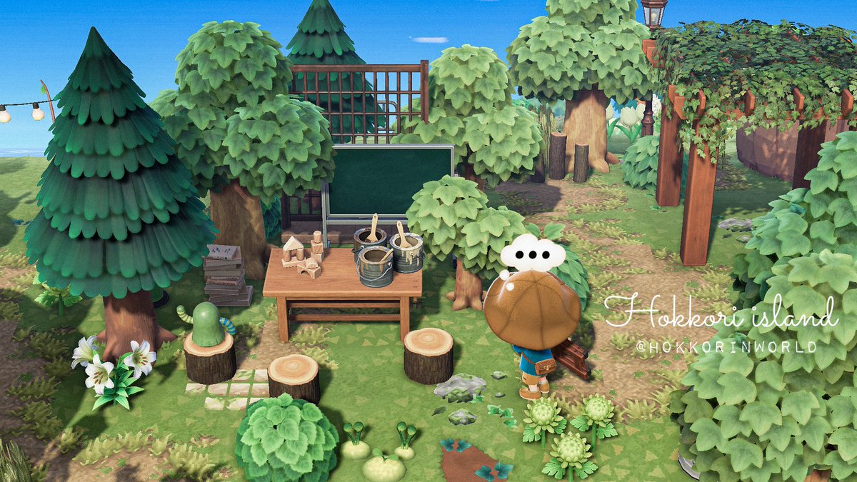 案内所横𓏸︎︎︎︎⁡𓈒 𓂃🏫🌳

ゴミ捨て場とDIY教室イメージ💭
この先には釣り場が…？👀

#あつ森 #あつまれどうぶつの森 #あつ森写真部 #acnh #animalcrossing #hokkorinworld