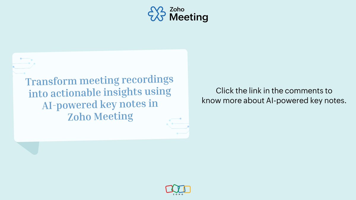 Zoho Meeting tweet media