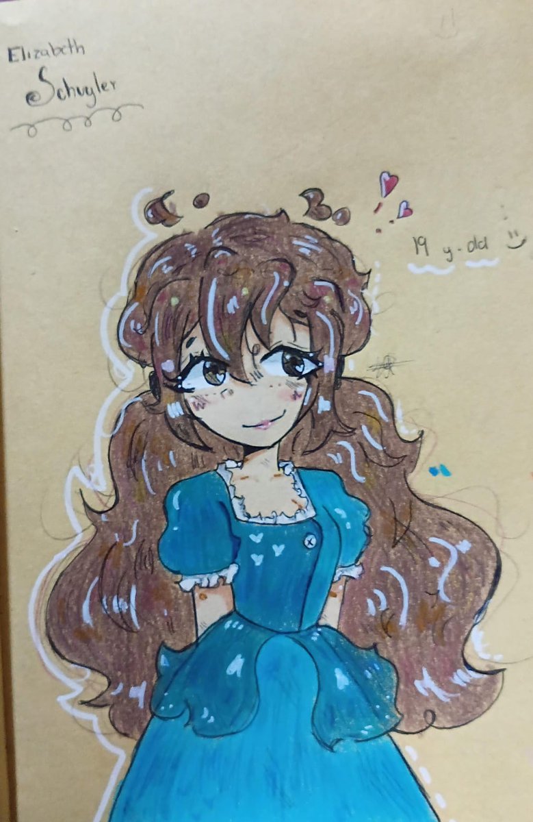 mimmez7's tweet photo. Elizabeth Schuyler! 
(mis dibujos me quedan mejor en tradicional ok) 

#Hamilton #art https://t.co/pKDgiiCCU7