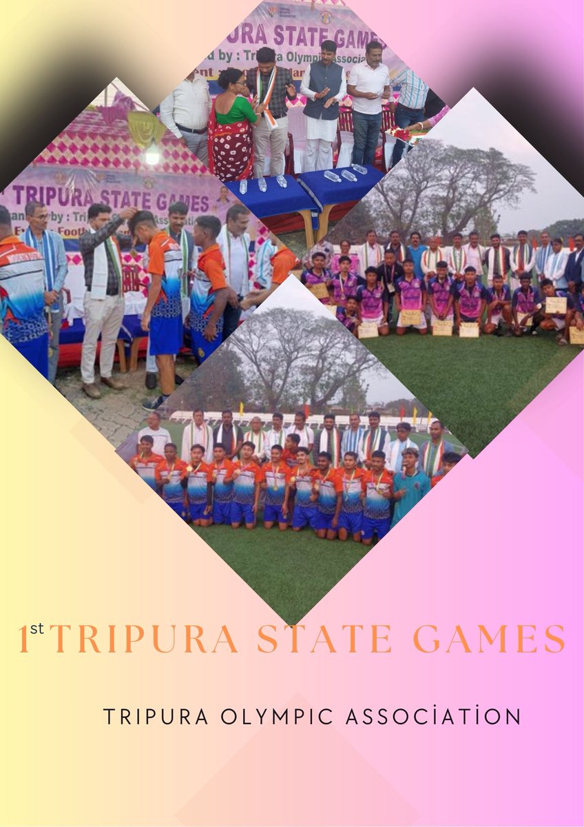 The successful conclusion of the #TripuraStateGames reflects the growing sporting excellence and unity across #Tripura. 

Kudos to the athletes, organisers and the #TripuraOlympicAssociation for promoting talent, discipline and true sportsmanship. 

Proud moment for the State 🏅