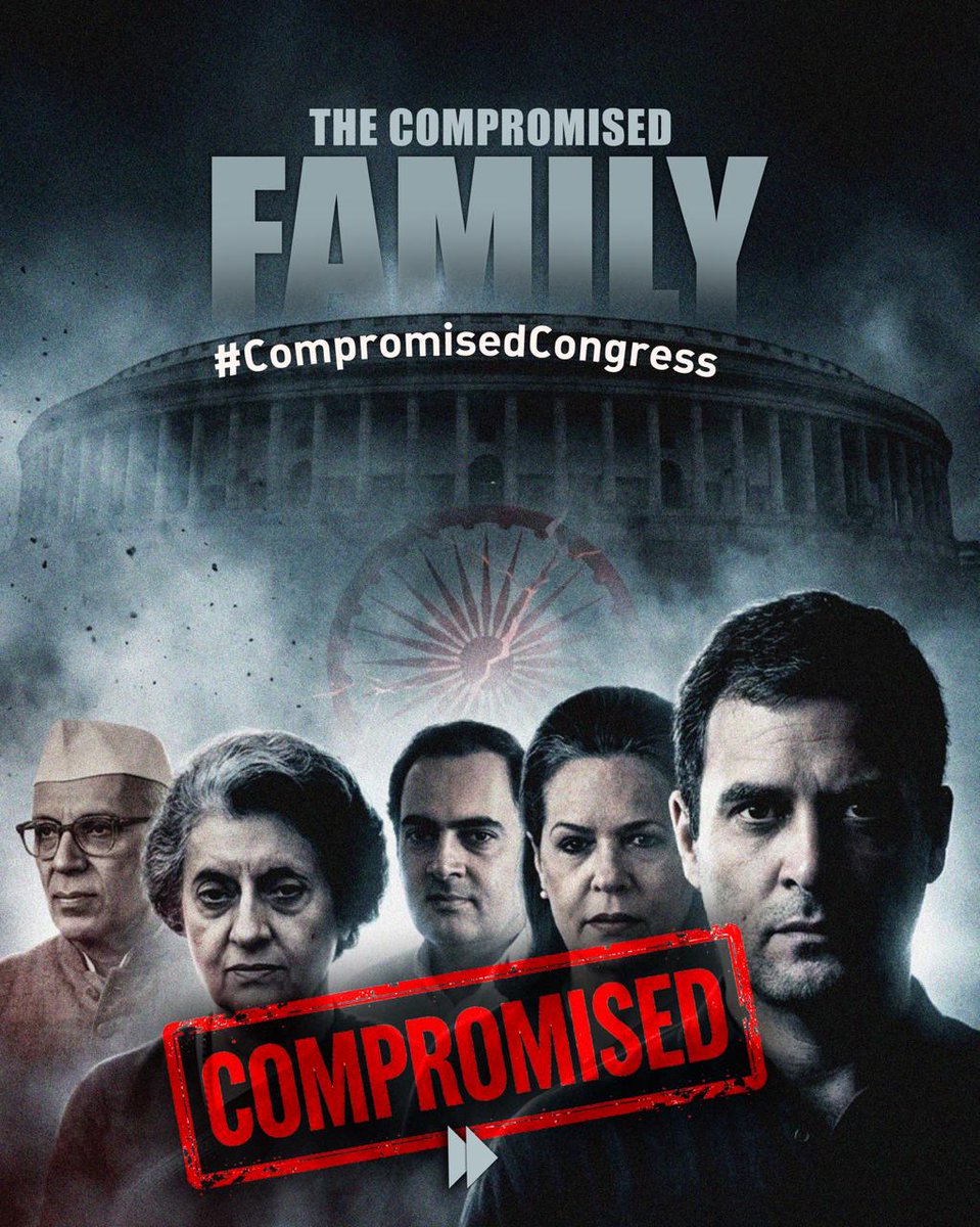 BJP4Haryana's tweet image. The Compromised Congress Family

#CompromisedCongress