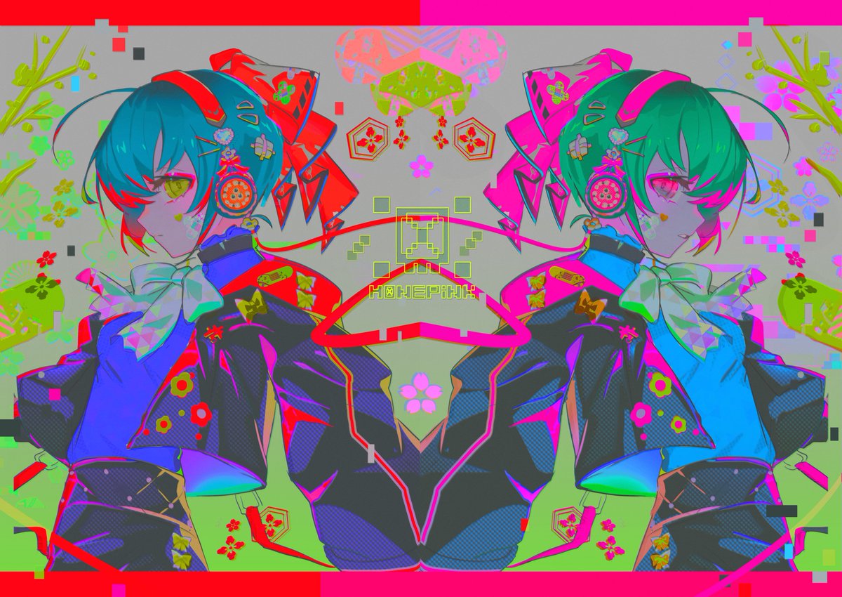 ホネピンク@ネオン和風 tweet media