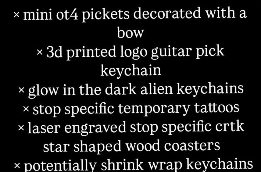 ☆ secured tickets for dallas and houston for crtk!! also know i'm coming to both stops with freebies and you will get all of these freebies in your freebie pack (and maybe potentially more?? seeing if i win a contest at work for extra money)

#crtk #crtkindallas #crtkinhouston