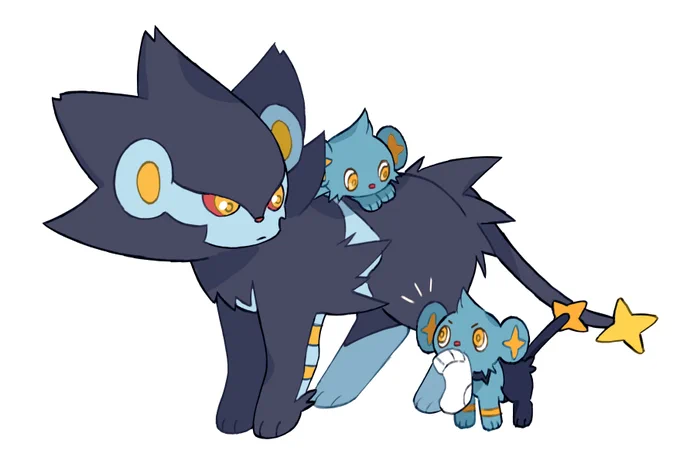 The mighty shinx has conquered the evil sock! [pokemon]