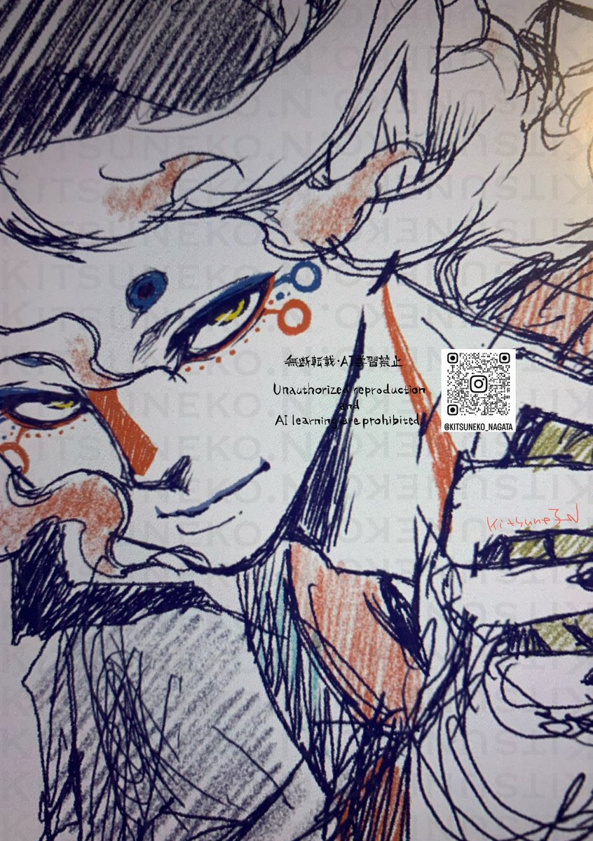 #劇場版モノノ怪　最終章までもう少しです。
色んな人によって愛される存在にしてもらい、魂宿って戻ってきた薬売りさんですので
集大成というか、最後のつもりで描き下ろしました。最後でも悔いのない絵になったと思います。

よろしくお願いいたします。
下絵ちらり（怒られたら消..（略）