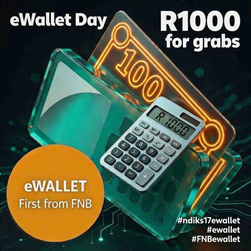 R1000 to be shared, just share why you deserve a share and the amount you wish to get from the R1000.

Retweet and Like then have the three hashtag #ndiks17ewallet #ewallet #fnbewallet

The eWallet will be sent throughout the day.