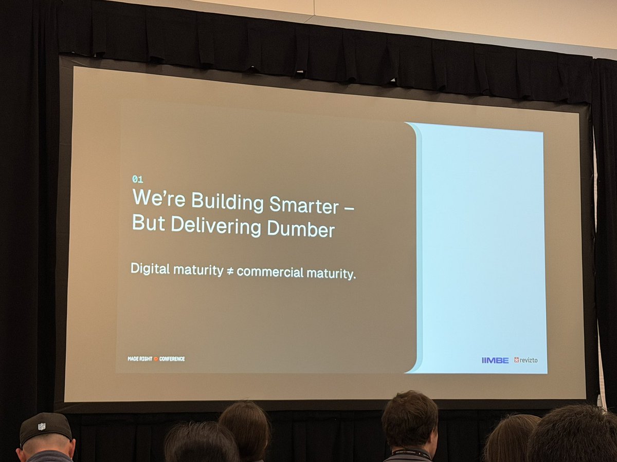 BrianSkripac's tweet image. Interesting perspectives from the IIMBE team during their “Beyond technology: How procurement holds the key to construction productivity” presentation. #MRC2026 #MadeRight