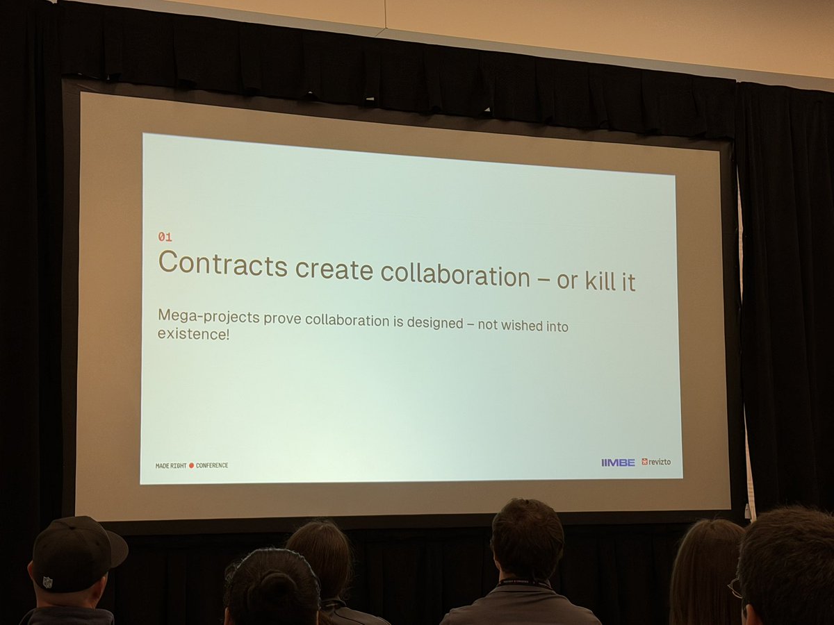 BrianSkripac's tweet image. Interesting perspectives from the IIMBE team during their “Beyond technology: How procurement holds the key to construction productivity” presentation. #MRC2026 #MadeRight