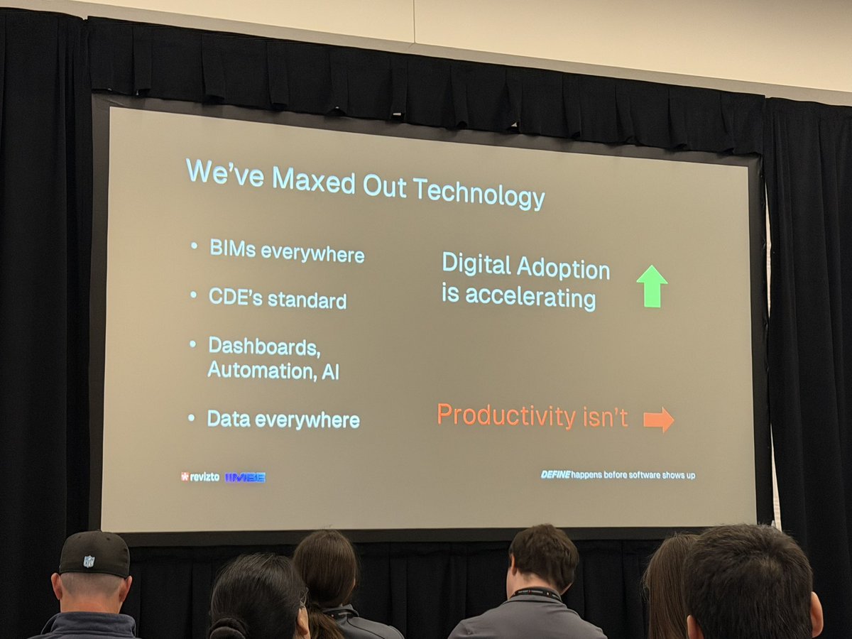 BrianSkripac's tweet image. Interesting perspectives from the IIMBE team during their “Beyond technology: How procurement holds the key to construction productivity” presentation. #MRC2026 #MadeRight