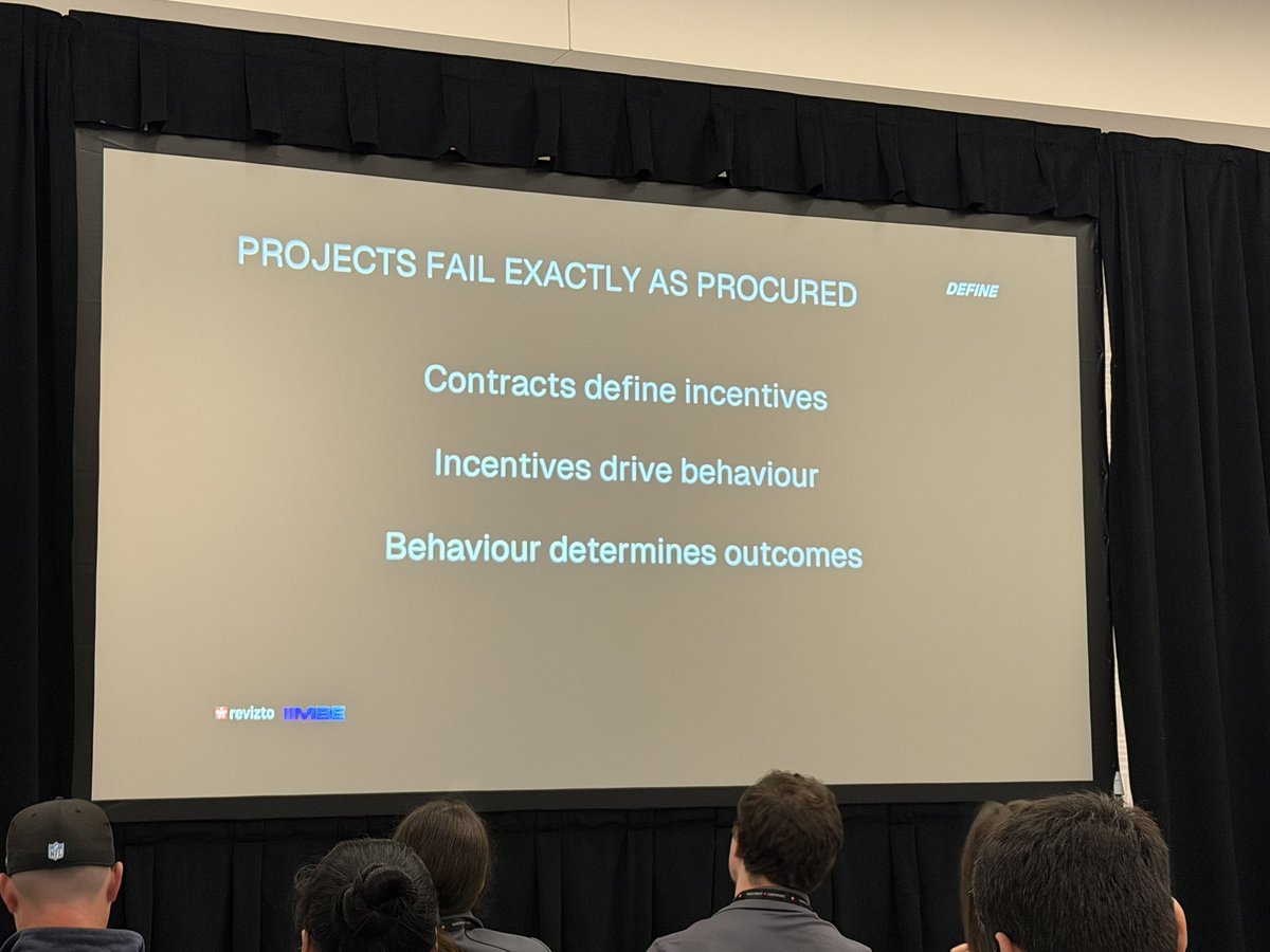 BrianSkripac's tweet image. Interesting perspectives from the IIMBE team during their “Beyond technology: How procurement holds the key to construction productivity” presentation. #MRC2026 #MadeRight