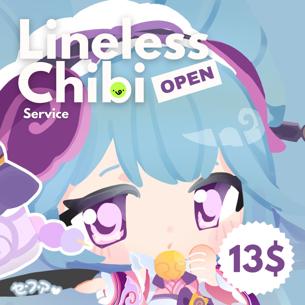 🍒Hello! 5 slots for full body lineless chibi, OPEN!🍒
Vgen link: vgen.co/Sefaa/service/…
(like &amp; share would be very appreciated)🍒