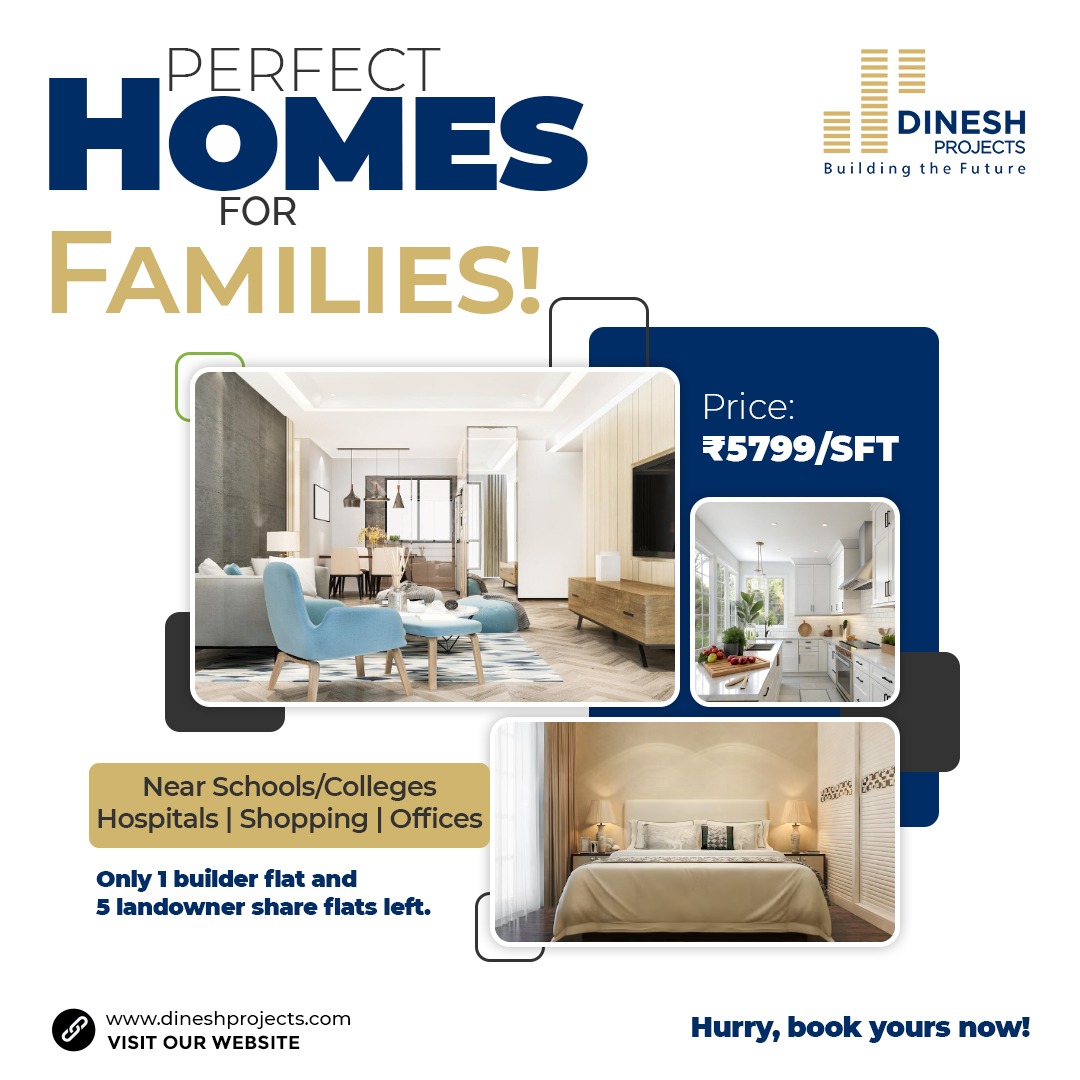DineshProjects's tweet photo. Perfect Homes for Happy Families 🏠💙
2 &amp; 3 BHK homes
💰₹5799/SFT
📍 Prime location close to schools, colleges, hospitals, shopping &amp; offices

👉 Hurry, book yours now!
🌐 https://t.co/ZmDOtJDMNr
#FlatsForSale #DineshProjects #HyderabadHomes #AffordableHomes #RealEstateHyderabad https://t.co/FFxaQI7cmx