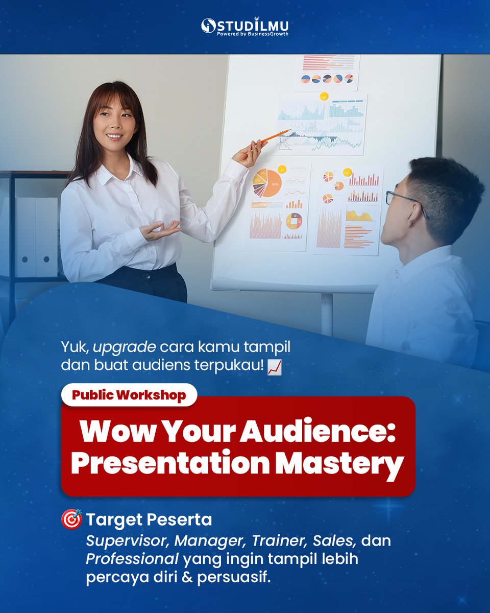 _luminagrowth's tweet image. Presentasi kamu bagus. Tapi sudah cukup meyakinkan?
Slide penuh? Gugup saat ditanya?

Yuk upgrade di:
✨ Wow Your Audience: Presentation Mastery

📩 DM kami atau hubungi Customer Relation STUDiLMU
📞 (021) 2957 8599 | 📱 0821-1199-7750

#STUDiLMU #Presentation #CorporateTraining