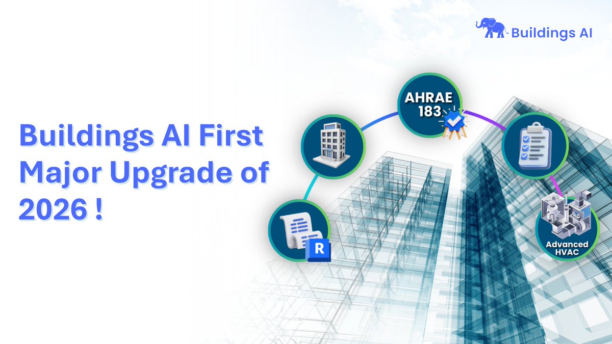 Buildings AI’s first 2026 upgrade strengthens AI-driven BIM-to-simulation workflows - aligning with evolving compliance standards across the building lifecycle.
 
Explore More : simulationhub.com/buildings-ai/w…