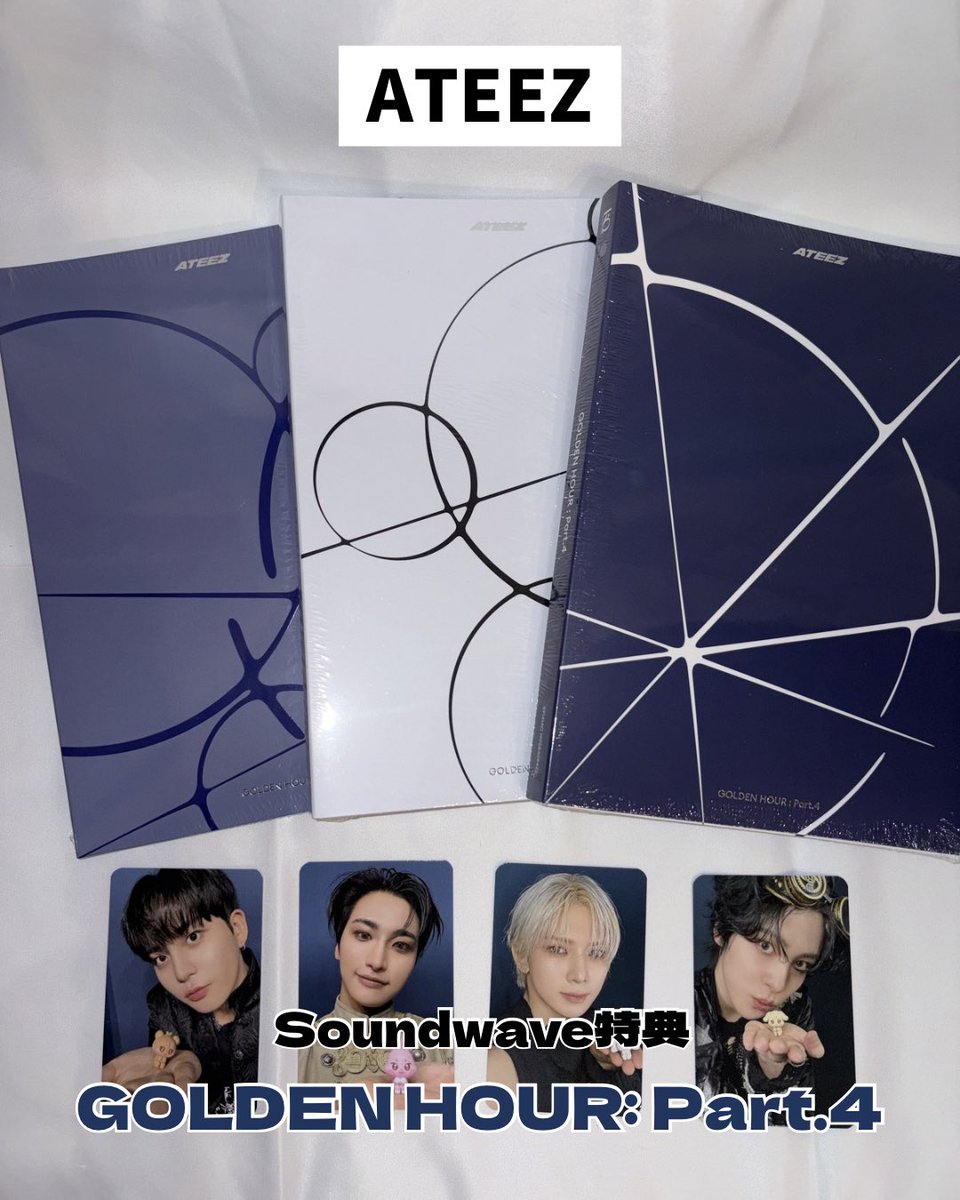 ATEEZ オンライン特典付き[GOLDEN HOUR：Part4] 入荷しました