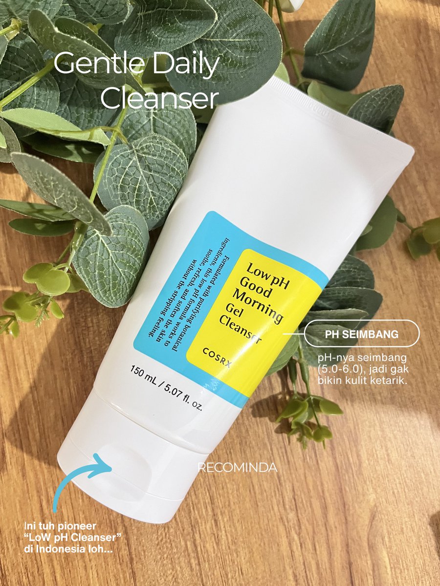 Ini rutinitas aku tiap pagi. Cuci muka pakai Low pH Good Morning Gel Cleanser untuk penyelemat skin barrier aku. pH-nya seimbang (5.0-6.0), jadi gak bikin kulit ketarik. Wajib punya!
#COSRXIndonesia #TemanCOSRX #KoreanSkincare

CO Shopee: s.shopee.co.id/2B9h94pyDc