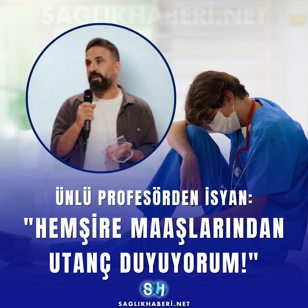 🟥 PROF. DR. VEYSİ ÇERİ'DEN İSYAN: "TÜRKİYE'DE İLK DÜZELTİLMESİ GEREKEN ŞEY HEMŞİRE MAAŞLARIDIR!"

Çocuk ve Genç Psikiyatristi Prof. Dr. Veysi Çeri, sosyal medya hesabından yaptığı çarpıcı paylaşımla sağlık sistemindeki ücret adaletsizliğine dikkat çekerek hemşirelerin aldığı