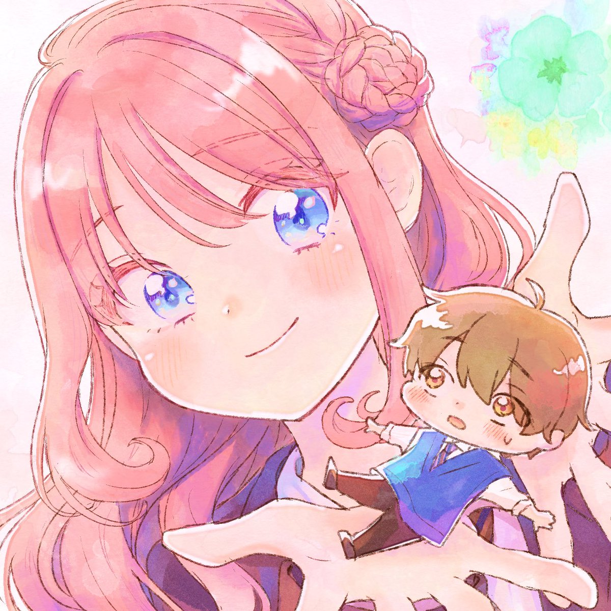 カラー予告カットの二人🌸☁️💕
#春は雲の上