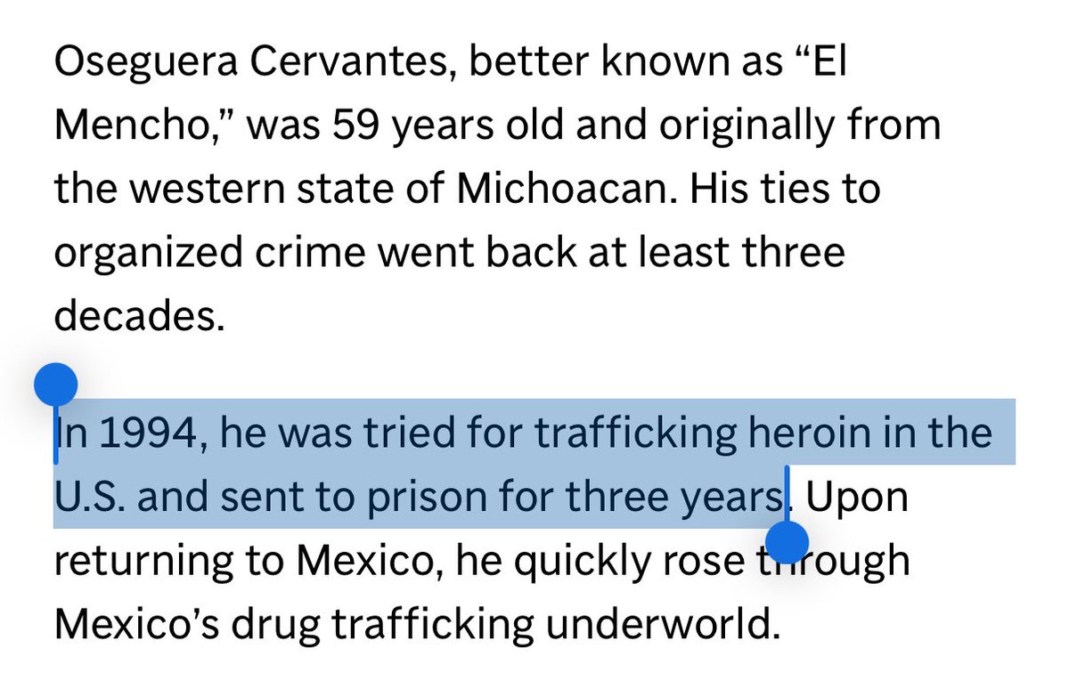 This would’ve all been avoided if we would execute high level drug traffickers