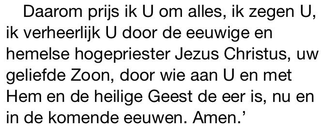 Laatste woorden van de oude Polycarpus (leerling van Johannes) op de brandstapel: