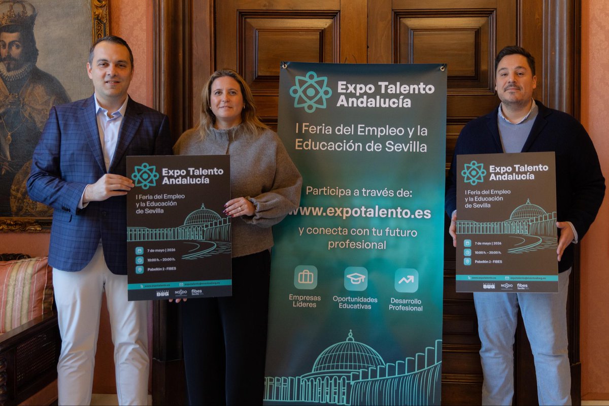 ExpoTalentoSP's tweet photo. 🚀La feria que marcará un antes y un después en el empleo en el sur de España

✨Expo Talento Andalucía, el mayor punto de encuentro entre empresas y talento cualificado, con el respaldo del @Ayto_Sevilla

📅7 de mayo
📍 @fibesevilla

Reserva tu espacio
💻 https://t.co/Rih9R62pCs https://t.co/LYhnXSKhaT