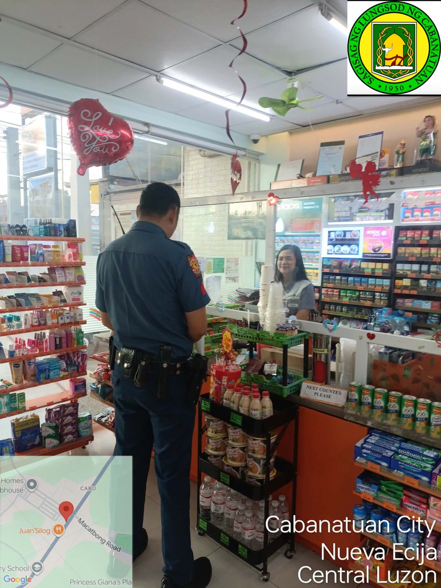 Cabanatuan City PS, Nueva Ecija PPO, PRO 3

On February 23, 2026, at about 7:15 AM, personnel of this station under the supervision of PLTCOL RENATO C MORALES, COP,  conducted visitation/inspection in 7-eleven convenience store, Brgy. Cabu, Cabanatuan City.

#ToServeAndProtect