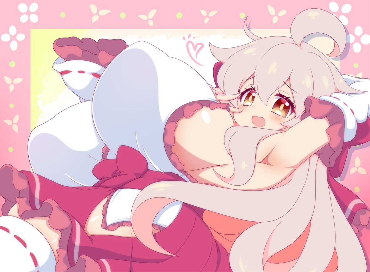 skeb依頼絵納品!むちむちでっかい巫女服のまひろおにいちゃん描かせていただきました! ご依頼いただきありがとうございました!! #おにまいお絵描き 