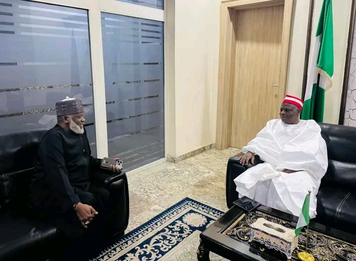 BajogaHaladu's tweet photo. HE Sen. Rabiu Musa Kwankwaso with HE Dr. Nasiru Yusuf Gawuna at Mallam Aminu Kano International Airport, Kano

Monday, 23 February, 2026 https://t.co/fVBRbOrK6G