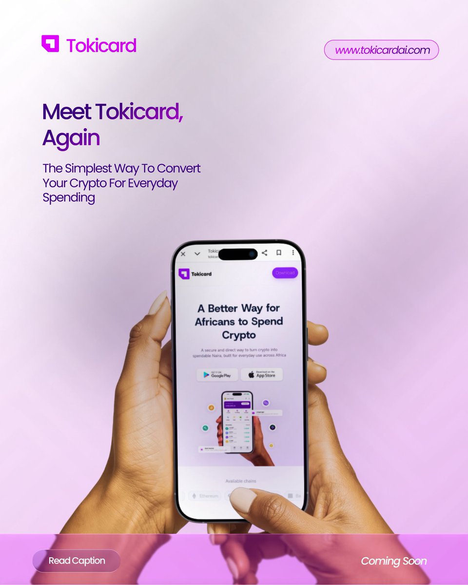 tokicardAI's tweet photo. We don’t need another FinTech App!!!

Thats one of the comments you’ll find under any new fintech product CS. 

But yet fintech is a $2T industry, because globally— people still face this problems. And Africa is no stranger to it. 

Tokicard is not revolutionary tech, we don’t need to be.

We just need to be simple and accessible by anyone. 

We’ve teased launch for a while now and we do apologize for how long it’s taking, given the nature of the industry— we predicted some hold up. 

And we’re pleased to announce we’ve cleared most of them and you should expect count down to launch any day now 

Gtoki 💜