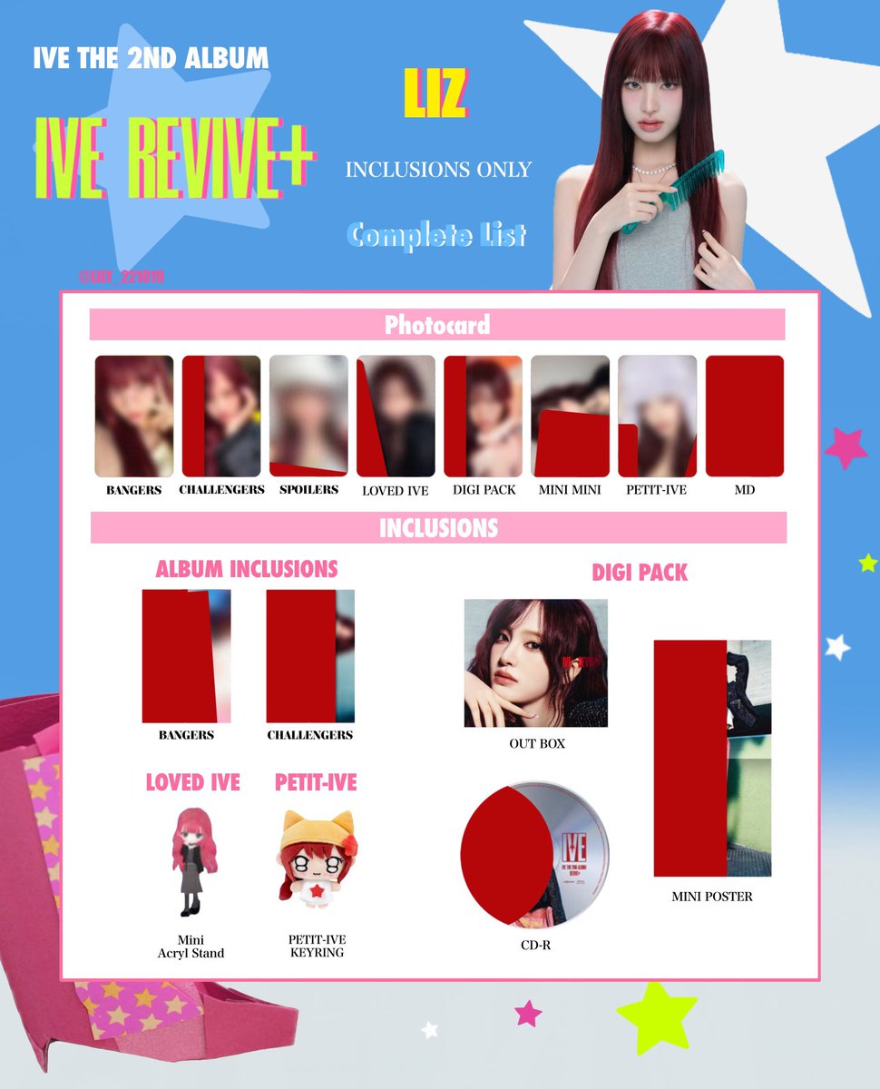 IVE【 REVIVE+ 】 全員 トレカ 一覧 🖤💫 Photocard List ver.1