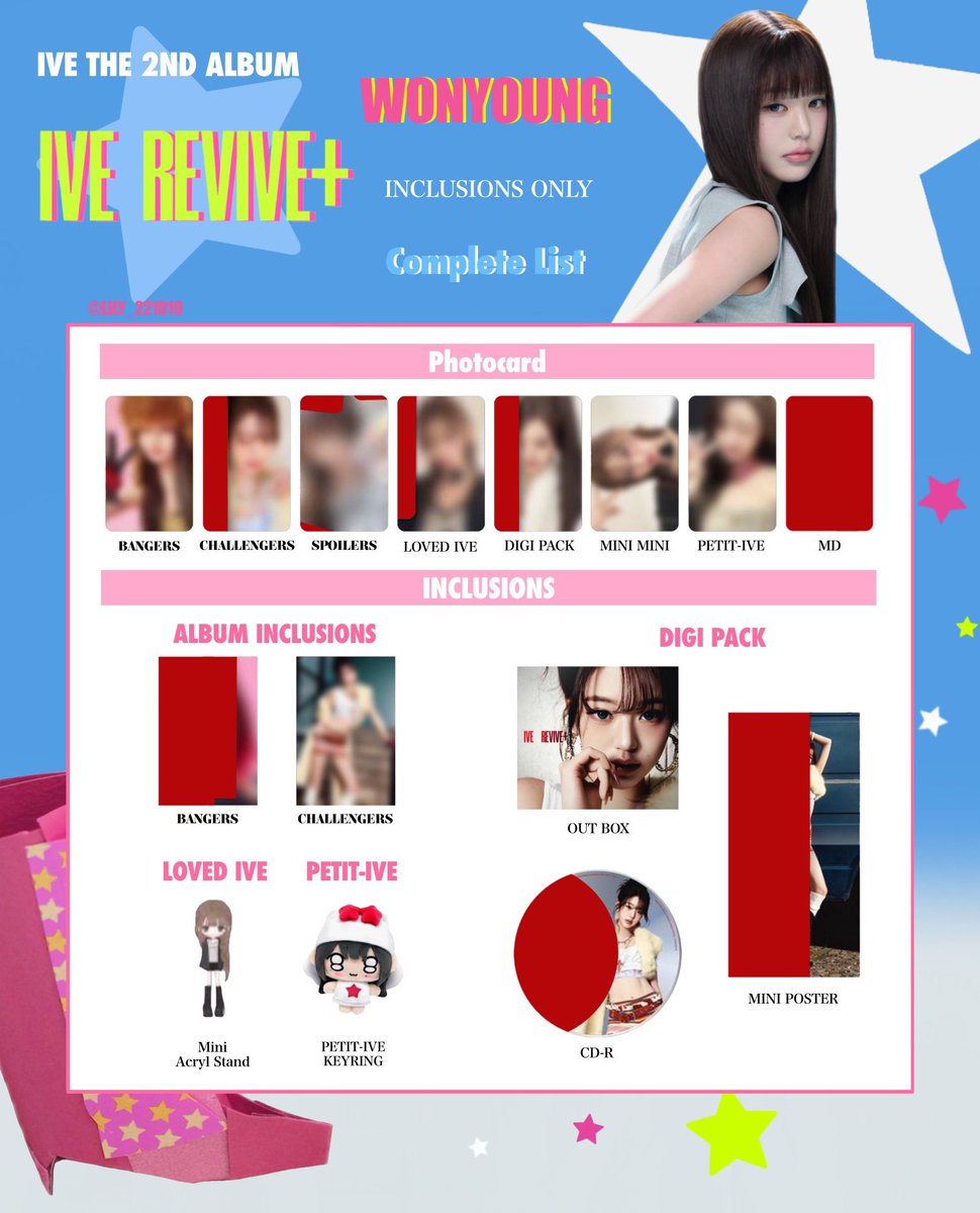 IVE【 REVIVE+ 】 全員 トレカ 一覧 🖤💫 Photocard List ver.1