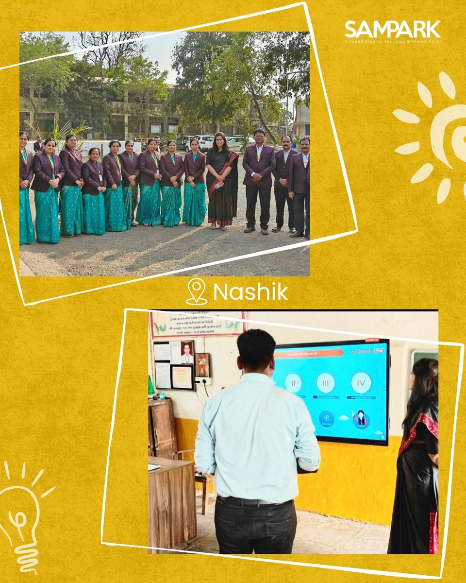 Every child now learning through a teacher-led digital classroom in 16 classrooms of Municipal School, Nashik

At Municipal School No. 6 in Nashik, teaching no longer depends on shared devices or staggered schedules. From Grade 1 to Grade 5, every classroom is now equally